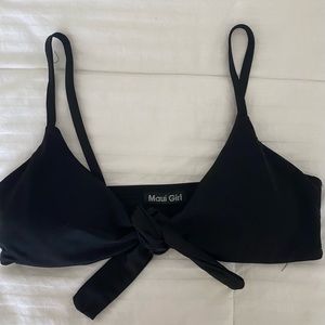 Maui girl black swim top